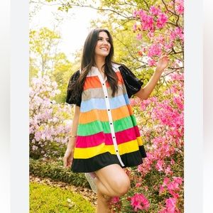 Queen of Sparkles - Rainbow Tiered Dress